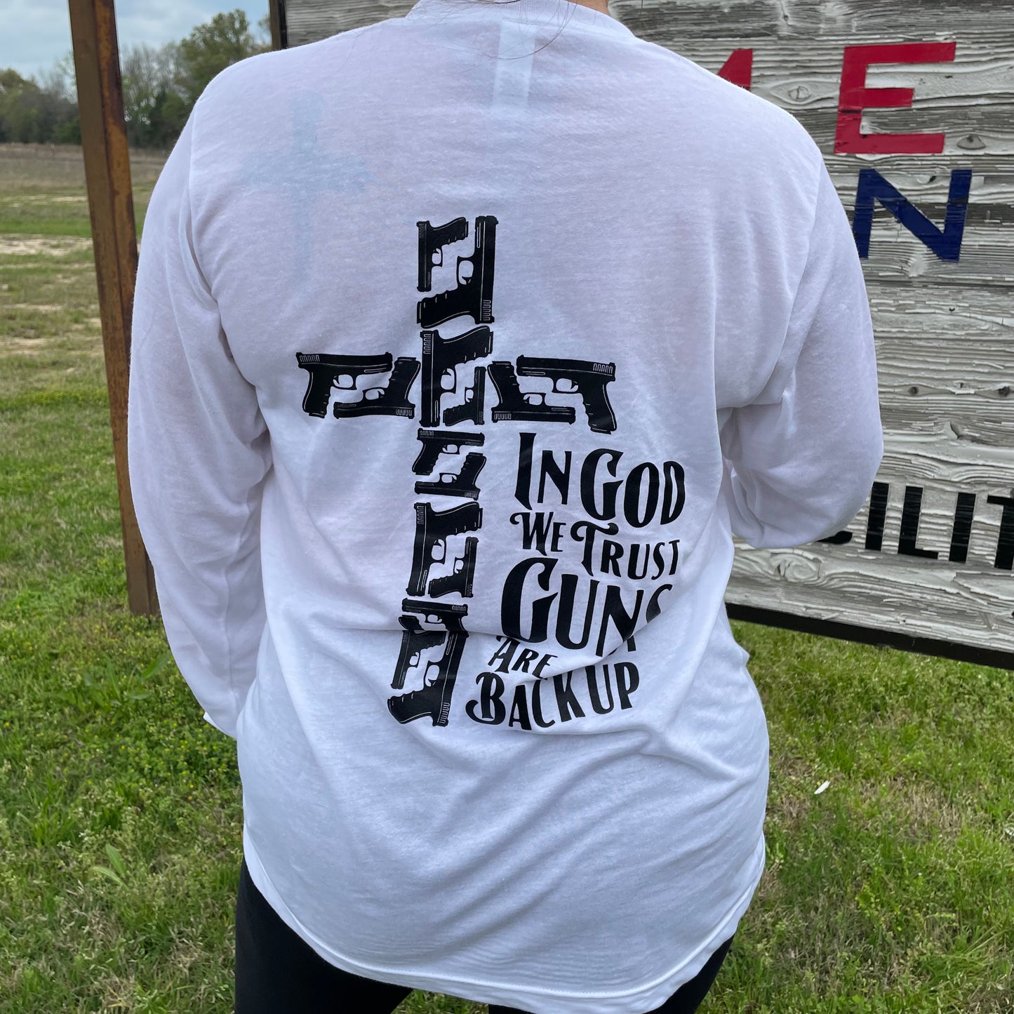 Armed Texans Outfitters In God We Trust Long Sleeve Tee