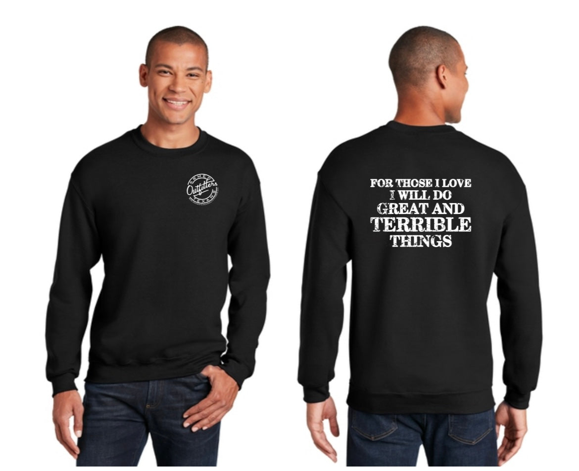 Armed Texans Outfitters Great & Terrible Things Crewneck Sweatshirt