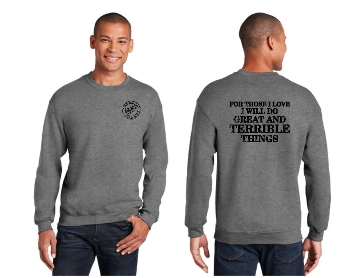 Armed Texans Outfitters Great & Terrible Things Crewneck Sweatshirt