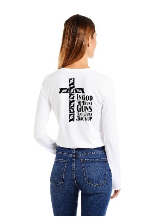 Armed Texans Outfitters In God We Trust Long Sleeve Tee