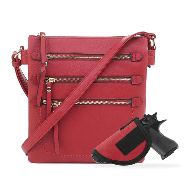 JESSIE JAMES PIPER CONCEALED CARRY LOCK AND KEY CROSSBODY