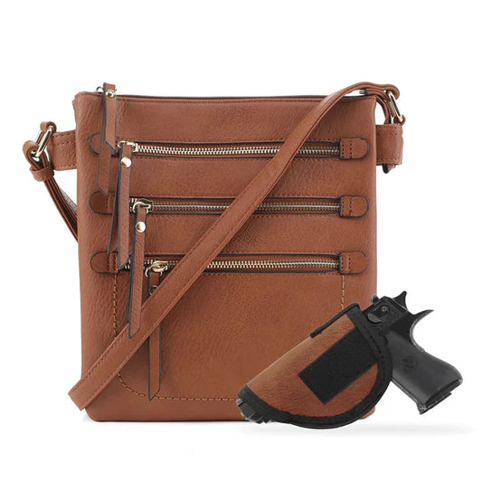 JESSIE JAMES PIPER CONCEALED CARRY LOCK AND KEY CROSSBODY