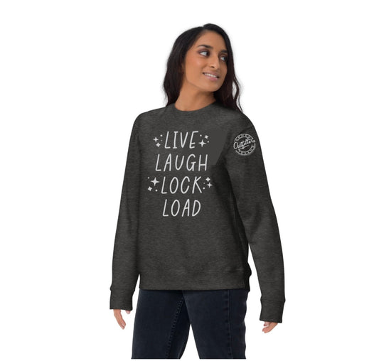 Armed Texans Outfitters Live Laugh Lock Load Crewneck Sweatshirt