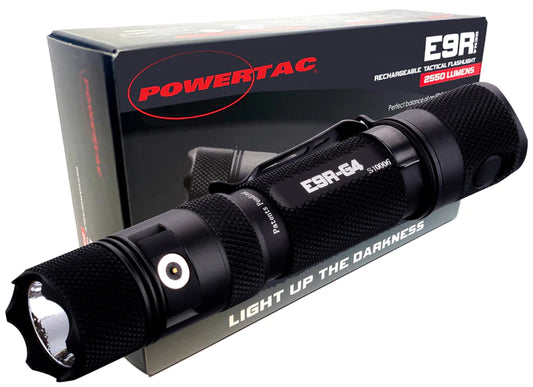 Powertac E9R GEN4 - 2,550 LUMEN TACTICAL EDC FLASHLIGHT