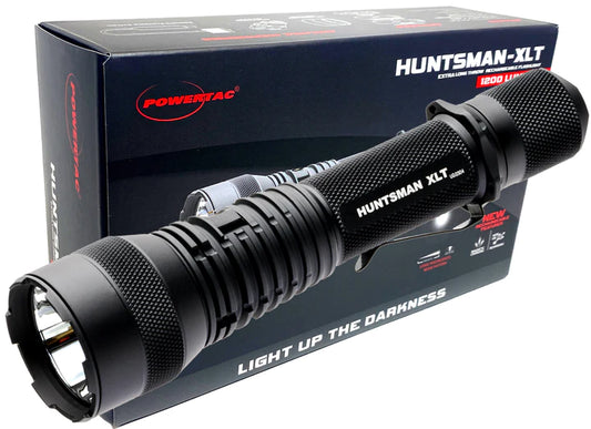 Powertac HUNTSMAN XLT- 1,200 LUMEN LONG THROW SPOT LIGHT