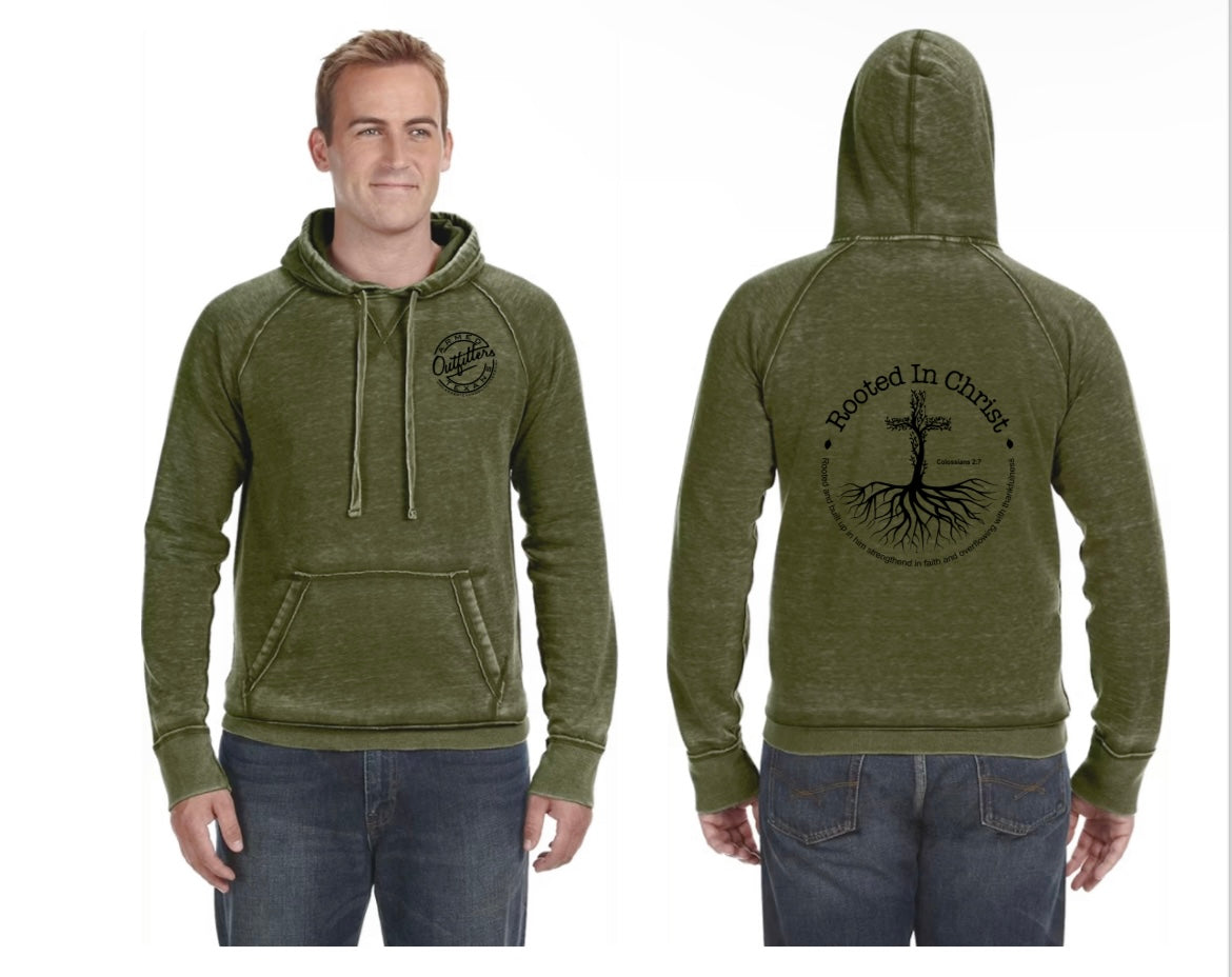 Armed Texans Outfitters Rooted in Christ Fleece Hooded Sweatshirt