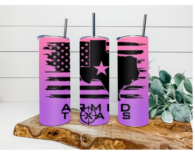 Armed Texans State Of Texas Tumbler